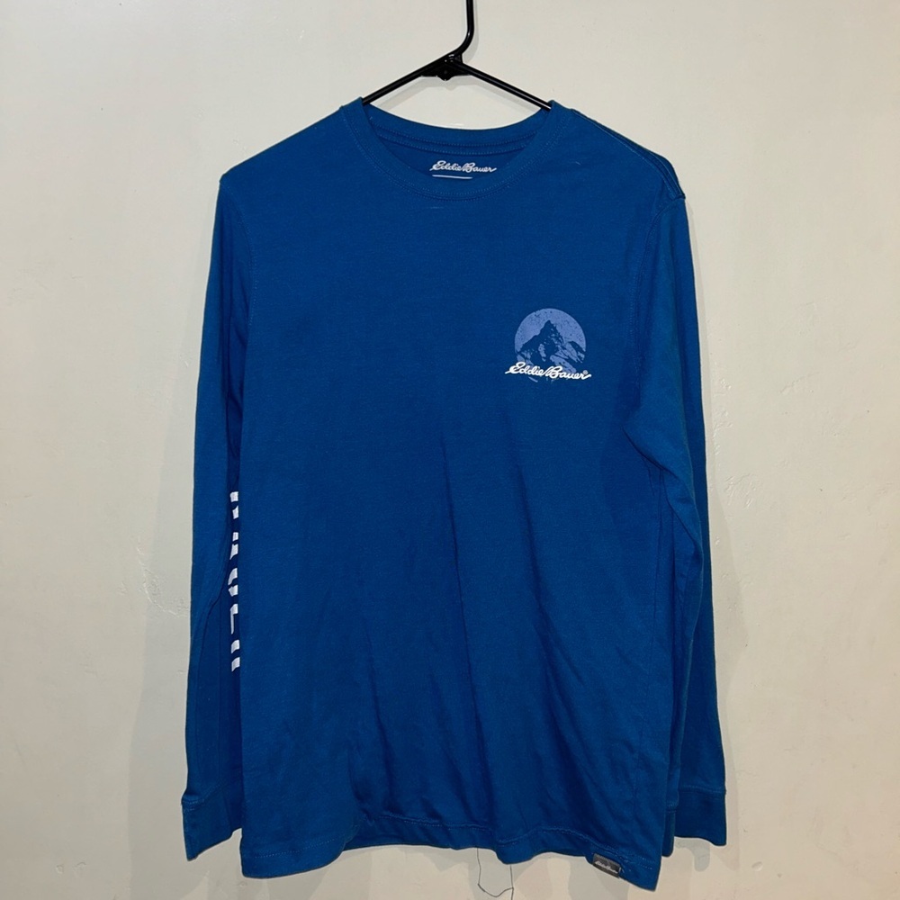Eddie Bauer Blue Long Sleeve Shirt. Men's Size Small. Excellent Condition.